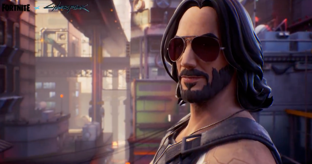 Keanu Reeves is in Fortnite again, this time as Cyberpunk 2077’s Johnny Silverhand, and he’s bringing his nuke along